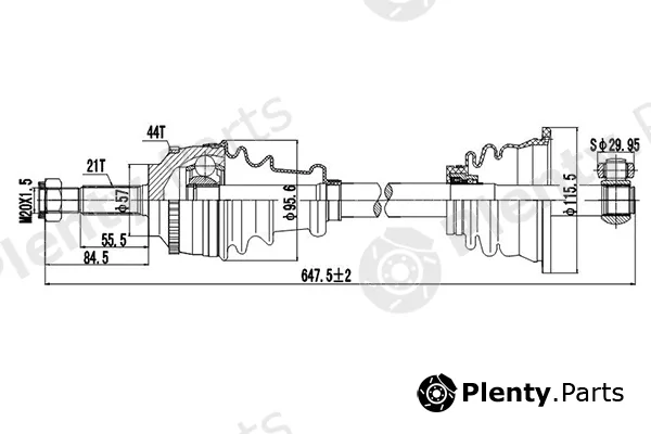 Dynamatrix DDS250358 — Drive Shaft