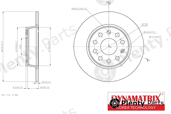 Dynamatrix DBD1895 — Brake Disc