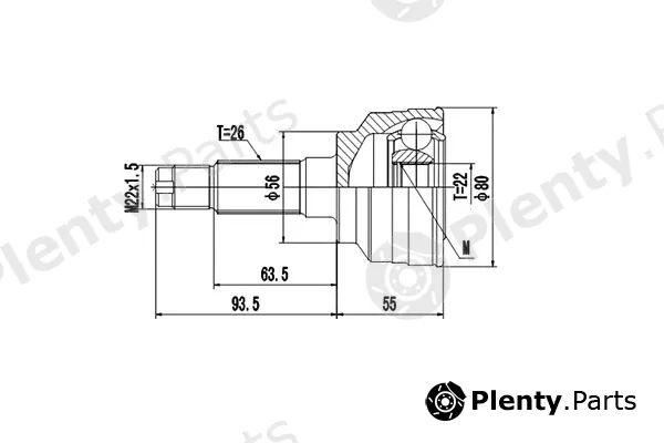 Dynamatrix DCV827001 — Joint Kit, drive shaft