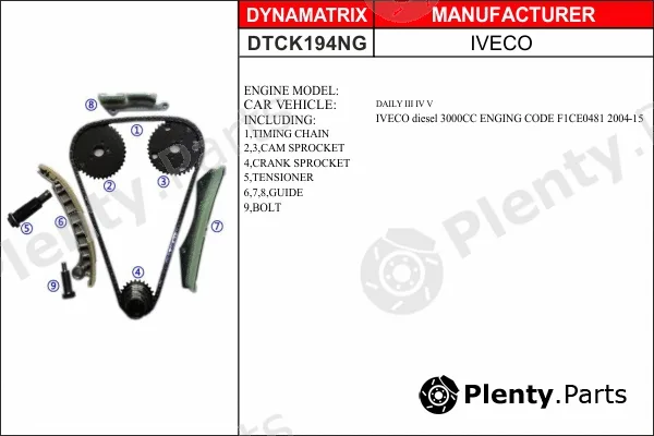 Dynamatrix DTCK194NG — Timing Chain Kit