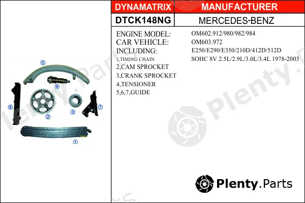 Dynamatrix DTCK148NG — Timing Chain Kit