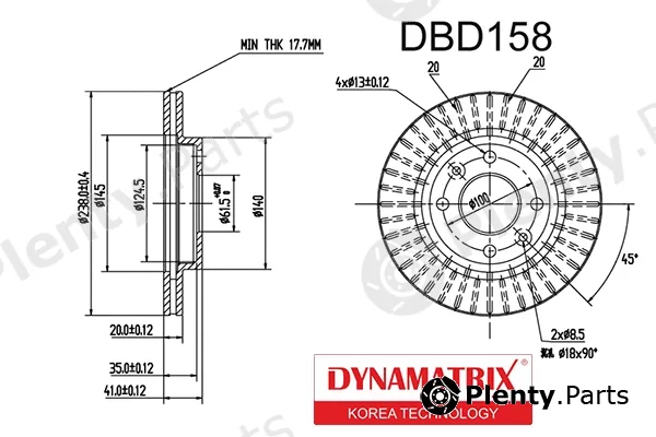 Dynamatrix DBD158 — Brake Disc