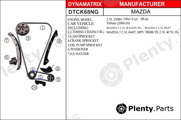 Dynamatrix DTCK68NG — Timing Chain Kit