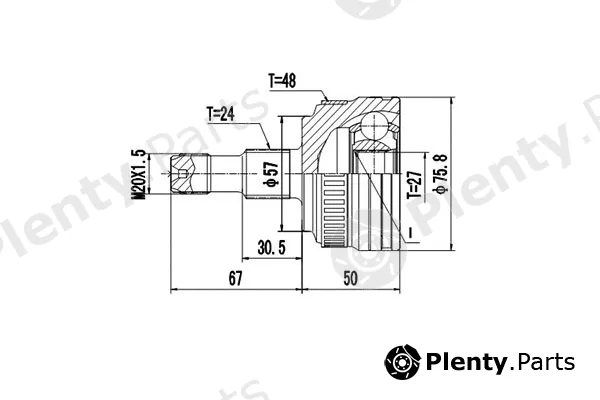 Dynamatrix DCV835003 — Joint Kit, drive shaft