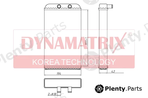 Dynamatrix DR73986 — Heat Exchanger, interior heating