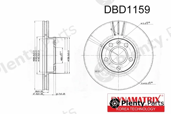 Dynamatrix DBD1159 — Brake Disc