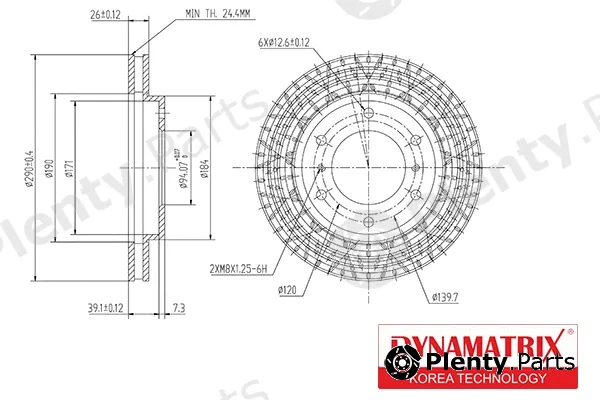 Dynamatrix DBD1937 — Brake Disc