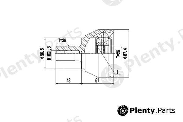 Dynamatrix DCV899155 — Joint Kit, drive shaft
