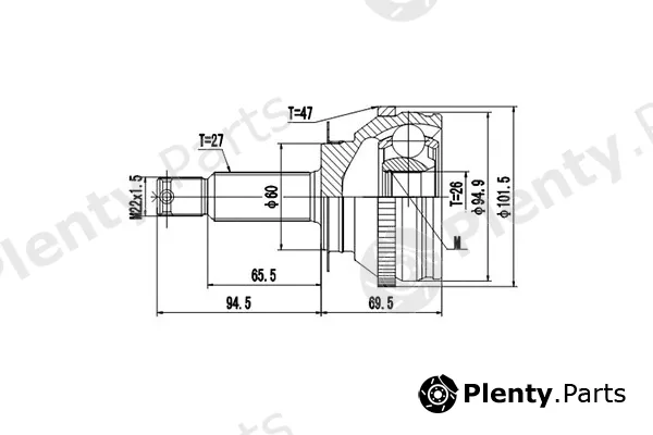 Dynamatrix DCV824066 — Joint Kit, drive shaft