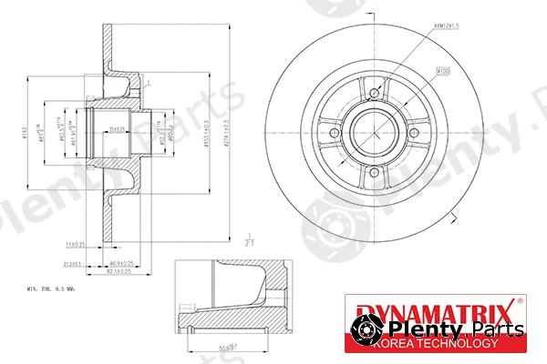 Dynamatrix DBD1641 — Brake Disc