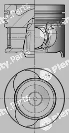 Kolbenschmidt 41813600 — Piston