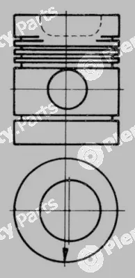 Kolbenschmidt 91118600 — Piston
