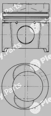Kolbenschmidt 94487600 — Piston