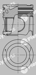 Kolbenschmidt 41276600 — Piston