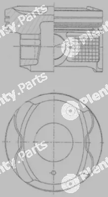 Kolbenschmidt 41250600 — Piston
