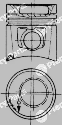Kolbenschmidt 90593600 — Piston