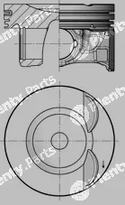 Kolbenschmidt 41192600 — Piston