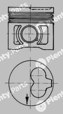 Kolbenschmidt 91386600 — Piston
