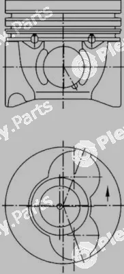 Kolbenschmidt 40405600 — Piston