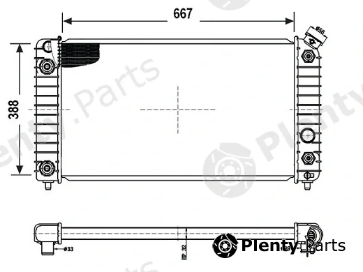 Valeo Mx 376050 — Radiator, engine cooling