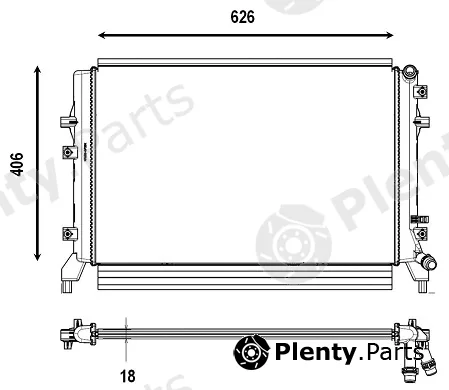 Valeo Mx 735179 — Radiator, engine cooling