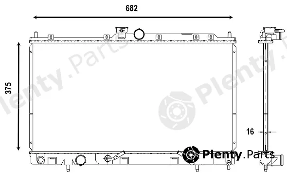 Valeo Mx 376111 — Radiator, engine cooling