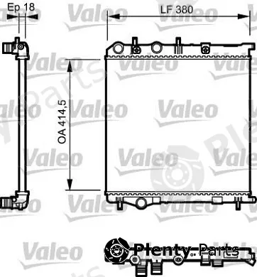 Valeo Mx 735125 — Radiator, engine cooling