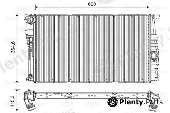 Valeo Mx 735453 — Radiator, engine cooling