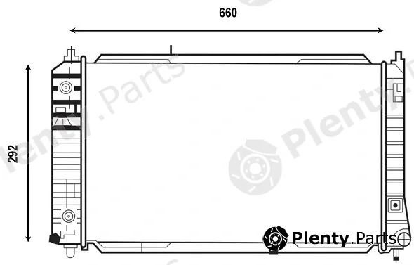 Valeo Mx 555868 — Radiator, engine cooling