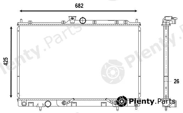 Valeo Mx 376133 — Radiator, engine cooling