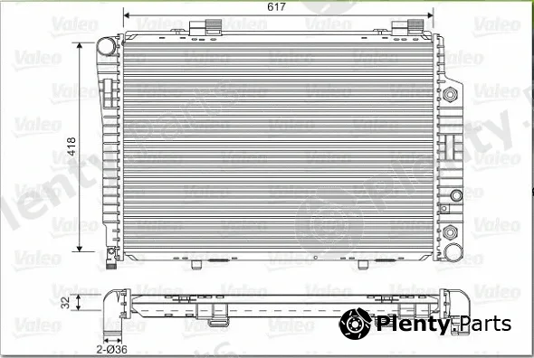 Valeo Mx 731805 — Radiator, engine cooling