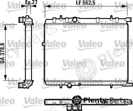 Valeo Mx 732895 — Radiator, engine cooling