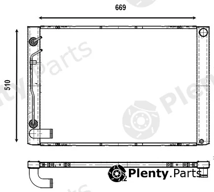 Valeo Mx 376141 — Radiator, engine cooling