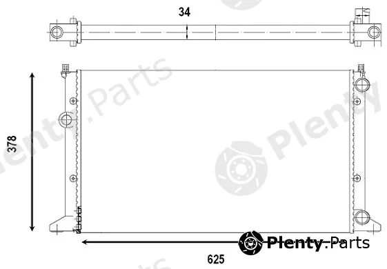 Valeo Mx 555852 — Radiator, engine cooling