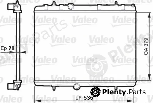 Valeo Mx 735608 — Radiator, engine cooling