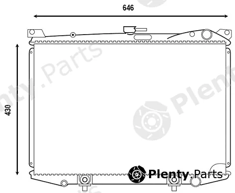 Valeo Mx 555862 — Radiator, engine cooling