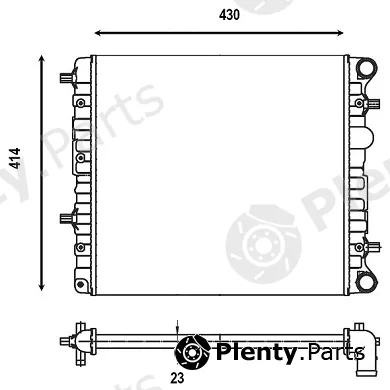 Valeo Mx 555761 — Radiator, engine cooling