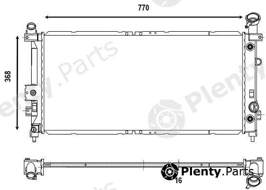 Valeo Mx 376055 — Radiator, engine cooling