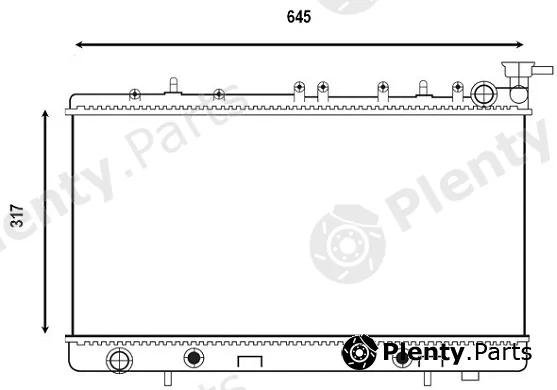 Valeo Mx 555854 — Radiator, engine cooling