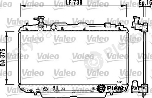 Valeo Mx 734183 — Radiator, engine cooling