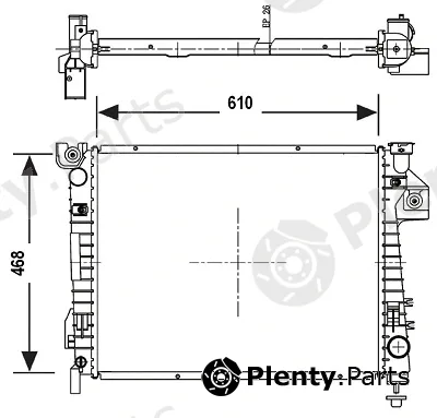Valeo Mx 700778 — Radiator, engine cooling