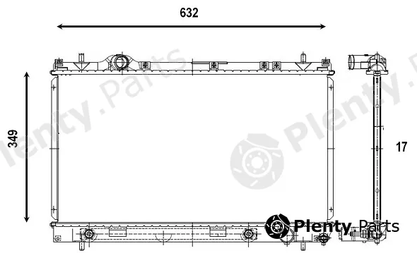 Valeo Mx 555861 — Radiator, engine cooling