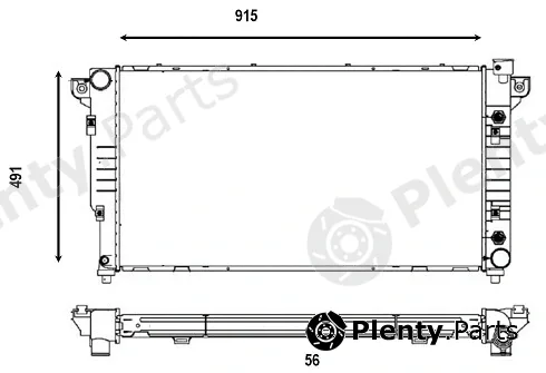 Valeo MX 555879 — Radiator, engine cooling