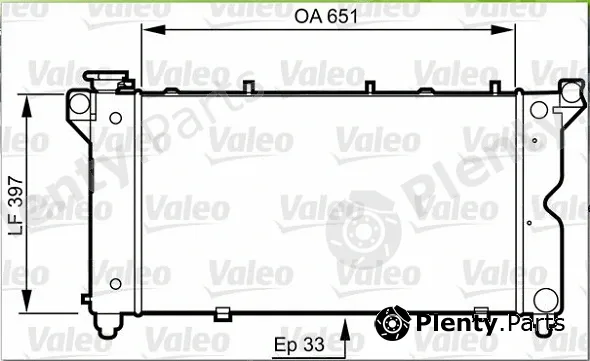 Valeo Mx 731723 — Radiator, engine cooling