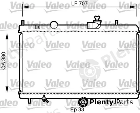Valeo Mx 735068 — Radiator, engine cooling