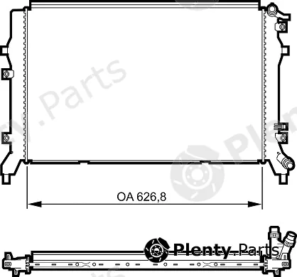 Valeo Mx 735375 — Radiator, engine cooling