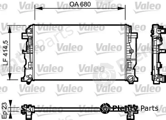 Valeo Mx 734926 — Radiator, engine cooling