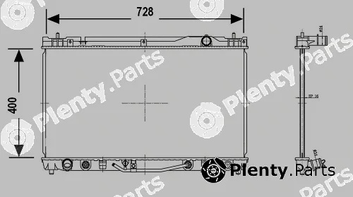 Valeo Mx 700775 — Radiator, engine cooling