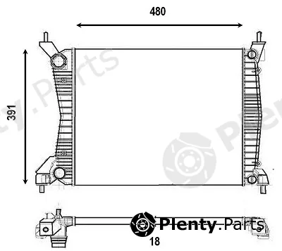 Valeo Mx 700859R — Radiator, engine cooling
