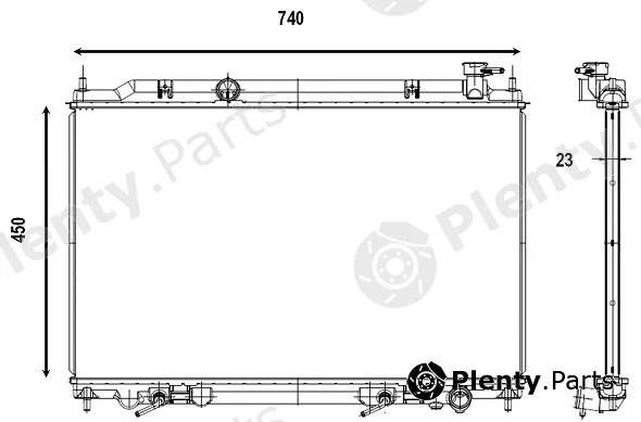 Valeo Mx 376123 — Radiator, engine cooling